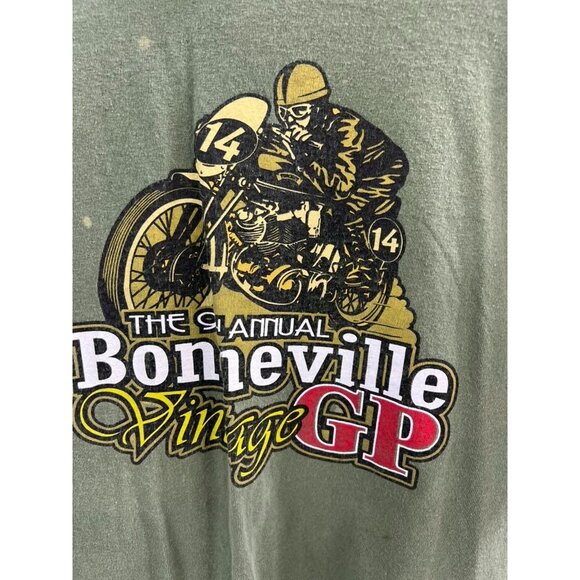 9th Annual Bonneville Vintage GP 2014 "the Vincent" Cotton Graphic Tee Sz. L - Picture 2 of 13